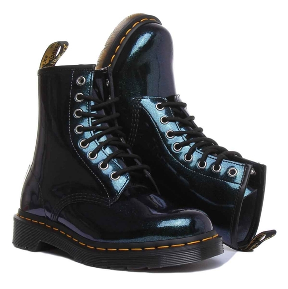 Dr Martens Teal  Sparkle Boots - Picture 12 of 15